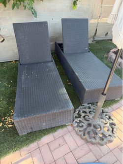 Pool Lounge Chairs Set of 2