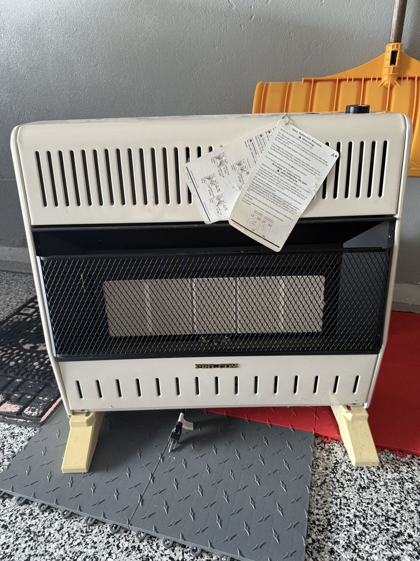 Pro-Com Heater Set Up For Propane But Looks Like It Also Does Natural Gas