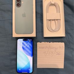 Apple iPhone 16 Teal 256gb +Extras & AirPod Pro Gen1