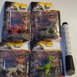 4 Minature Jurassic World Minature Dinosaurs Collector's Figurine Set