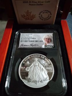 2025 Canada S$1 Peace Dollar - First Day Of Issue PF 70 Ultra Cameo