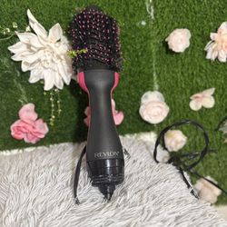 Revlon Hot Air Brush Dryer Black Pink Electric for Unisex Adults