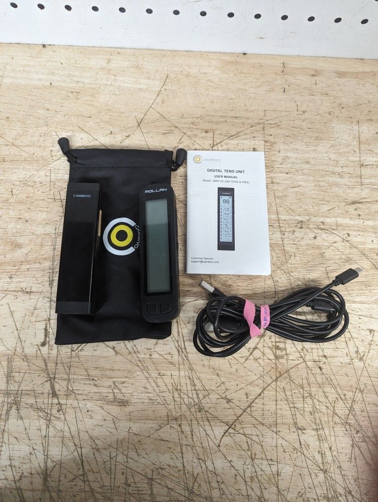 Pair Of Working Digital MOLLAN & CAMBIVO TENS Muscle Stim Units