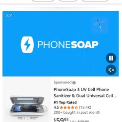 Phone Soap UV Sanitizer and Phone Charger