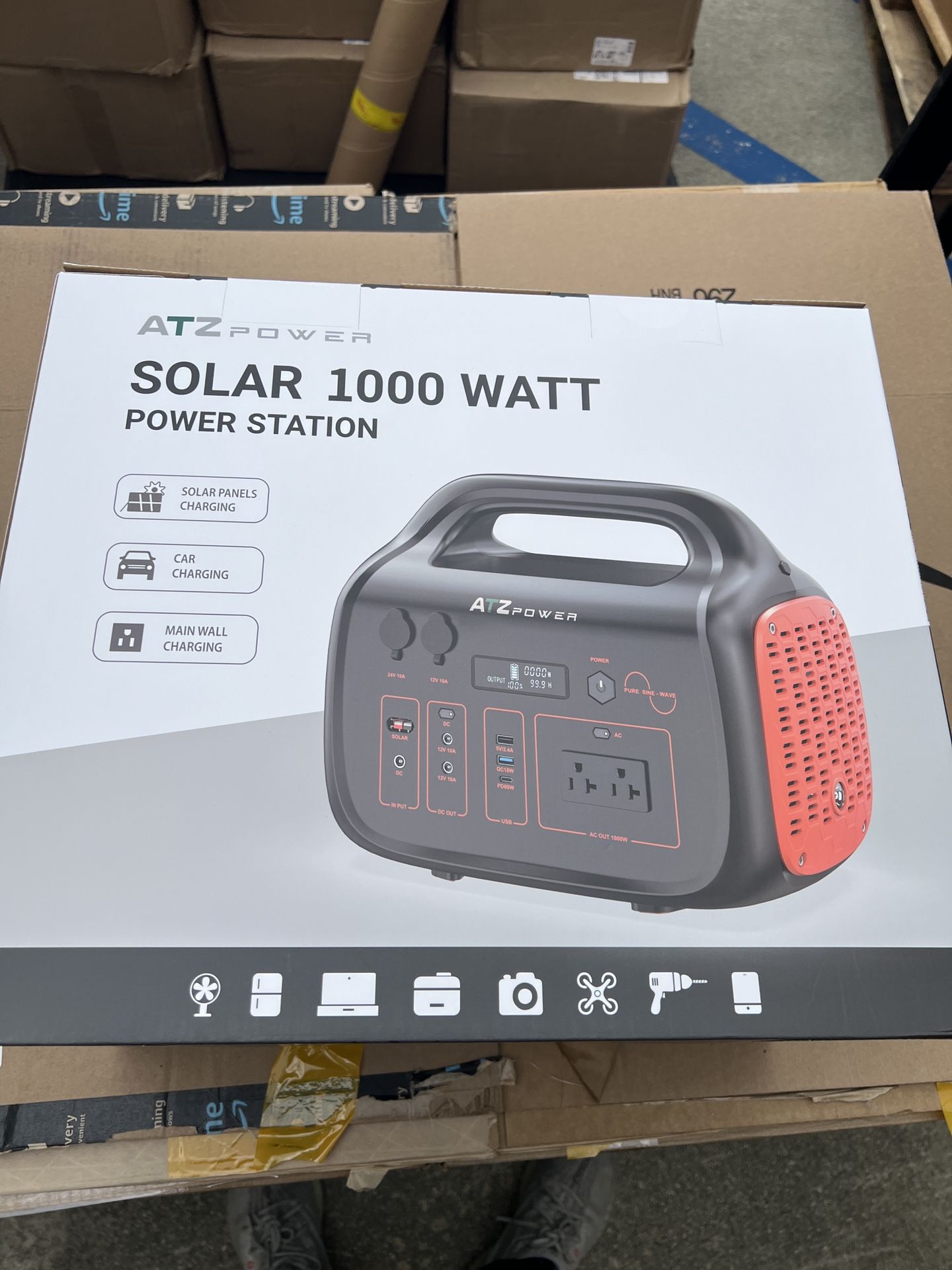 ATZ Power Solar 1000W Portable Power Station