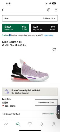 Lebron 18 Size 13