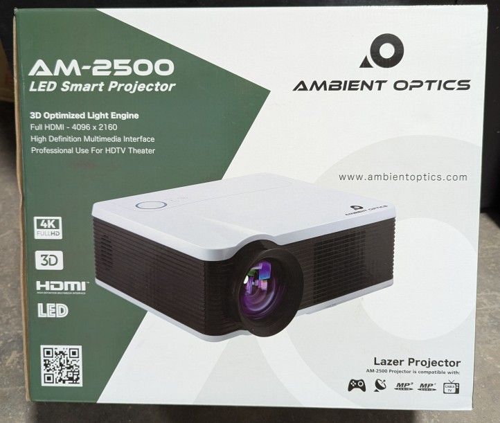 Ambient Optics AM-2500 LED Smart Projector
