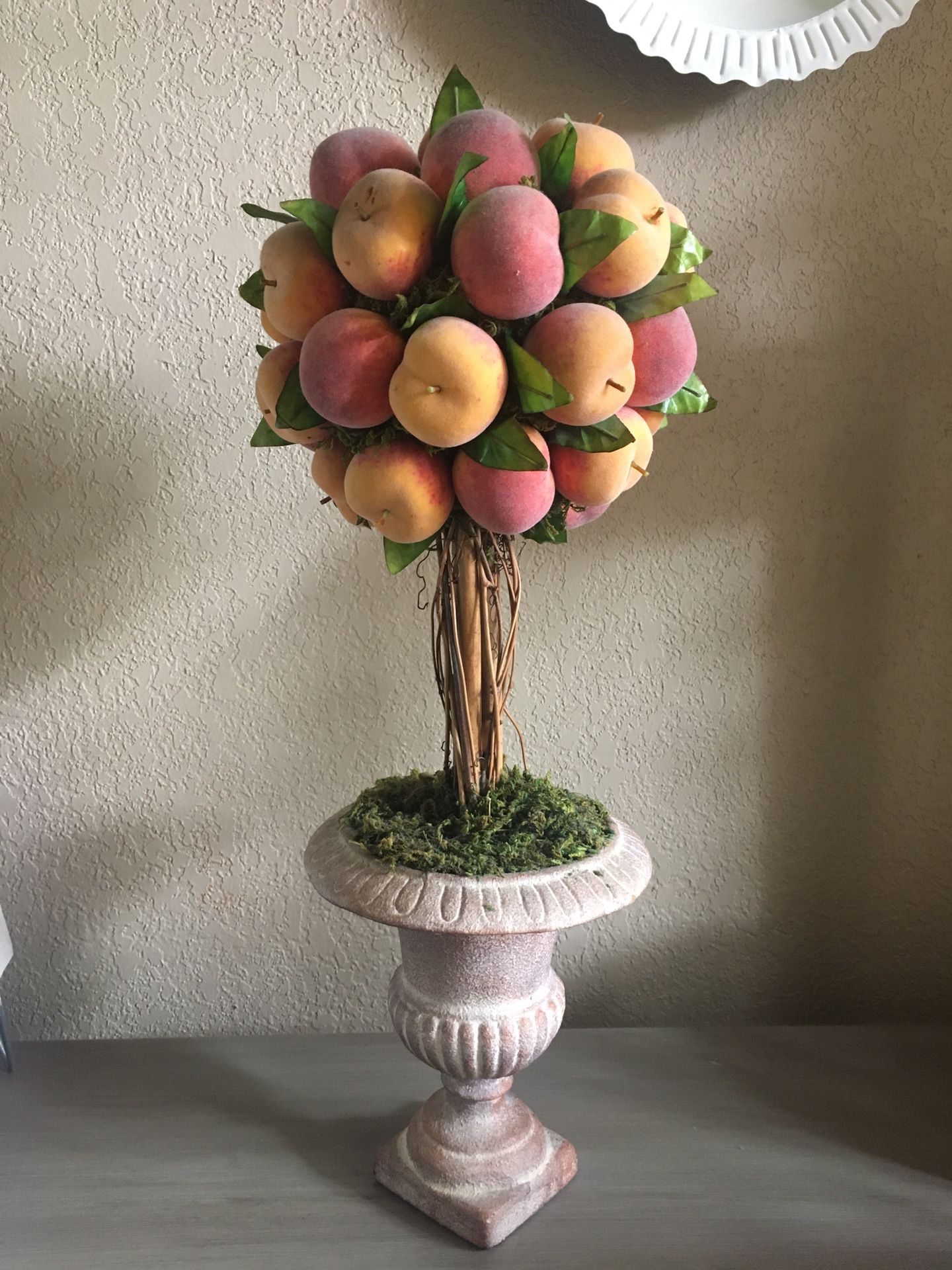 Flower arrangement Topiary - peaches colorful floral arrangement