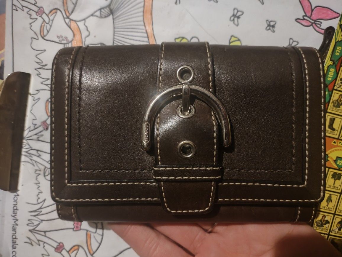 Brown Authentic Coach Wallet