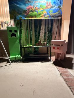 Minecraft Birthday Party characters