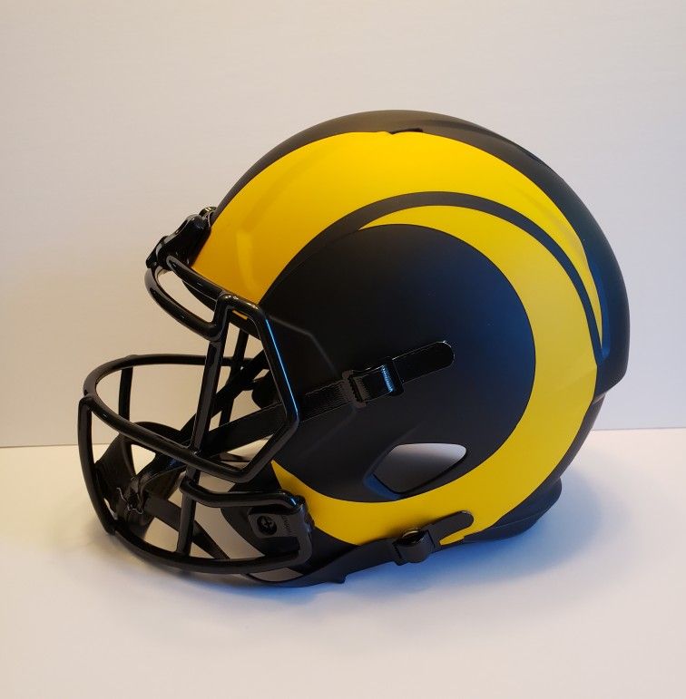 LA Rams Eric Dickerson Signed Eclipse Speed Helmet w/ Rookie Card