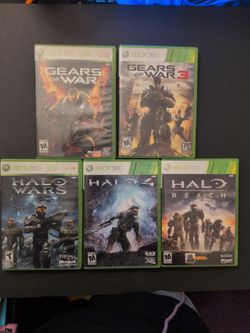 Gears of War and Halo Lot Xbox 360