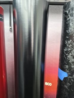 Satin black vinyl wrap by the yard