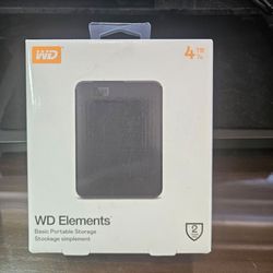 Western Digital 4TB portable storage