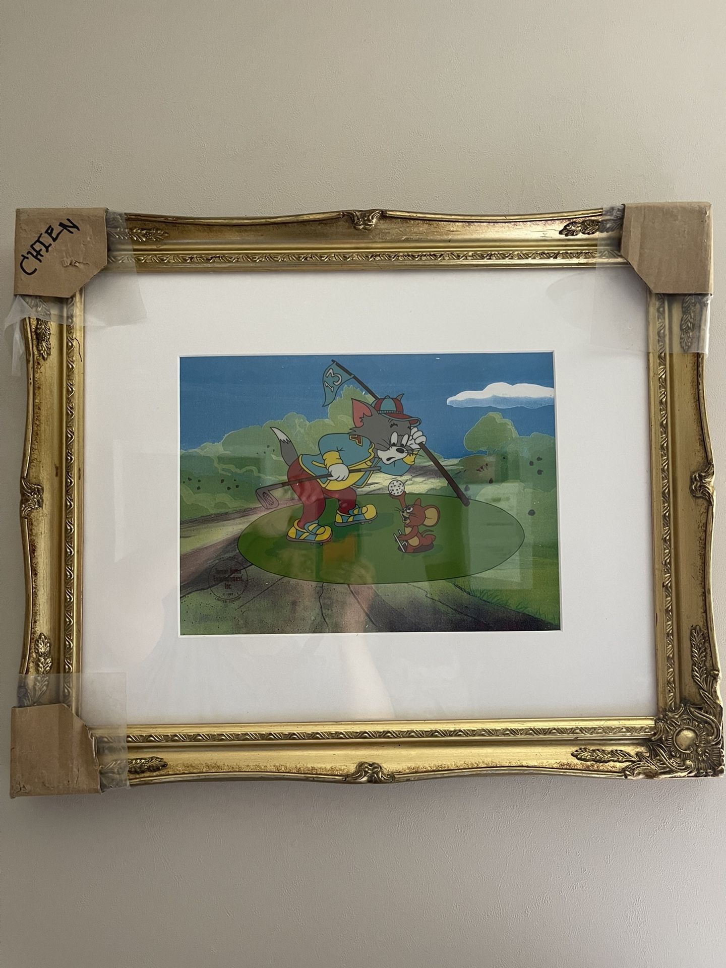 Tom And Jerry Serigrath Framed