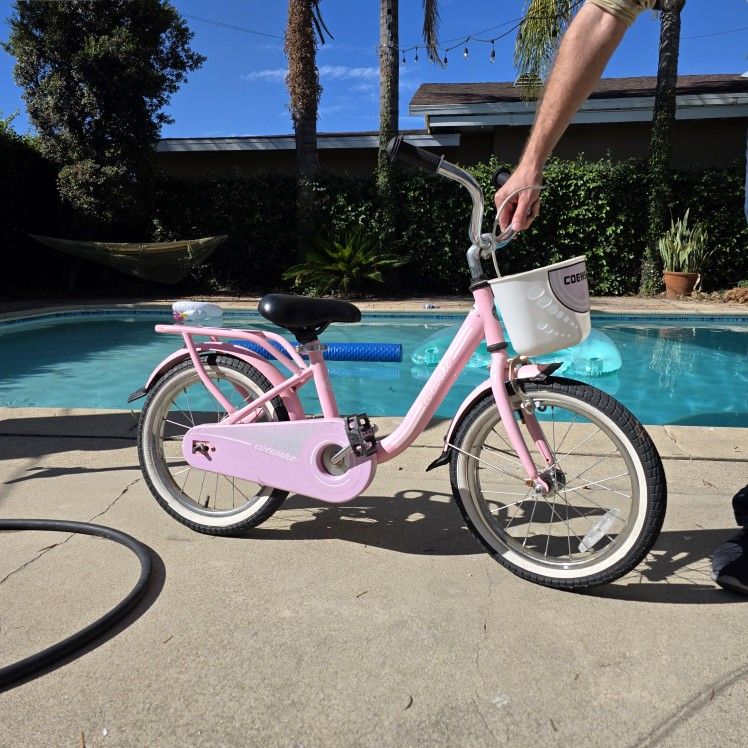 16 Inch Kids Pink Bike Coewske