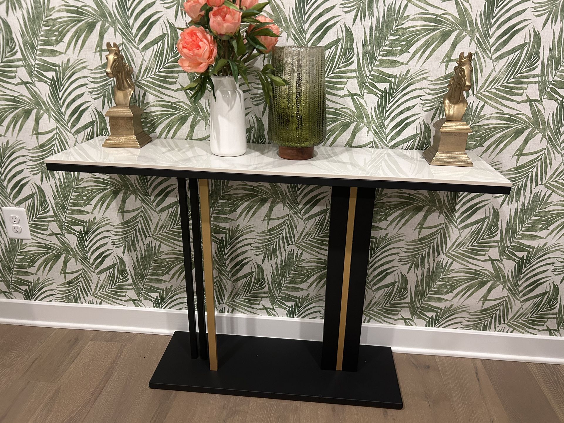 Modern Narrow Luxury Sintered Stone Console Table