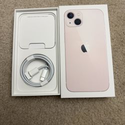 Iphone 13 Empty Box With New Lightning Cable