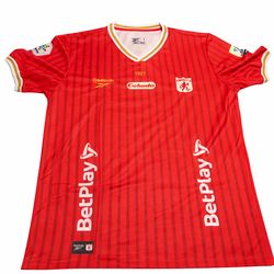 America de Cali Soccer Jersey Red Striped BetPlay High Quality