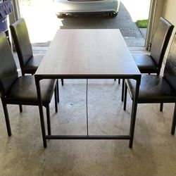 Dining Table with 4 Chairs