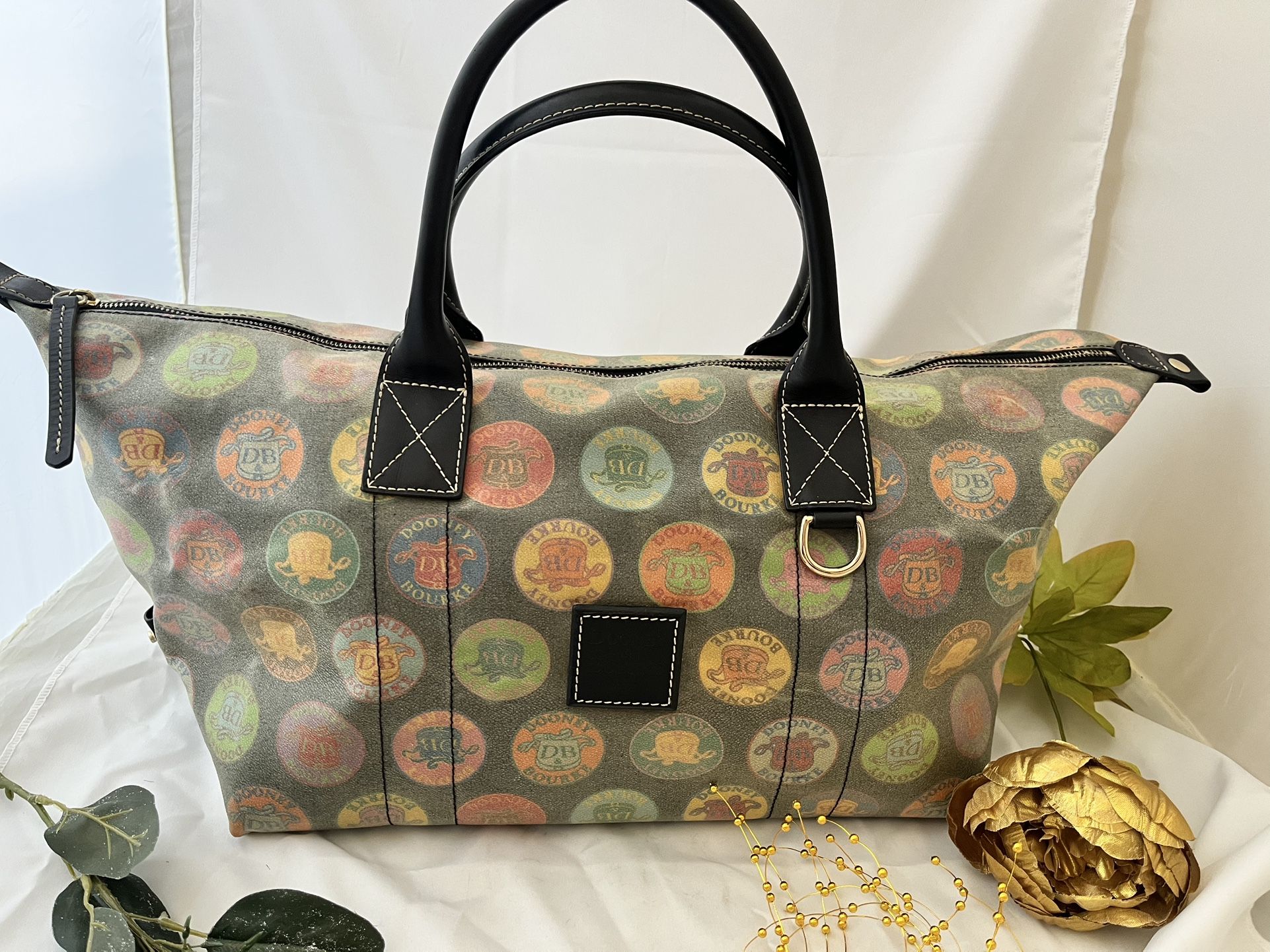 Dooney & Bourke Vintage Medallion Print Coated Canvas Bag
