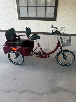 Adult Tricycle with Rear Passenger Seat