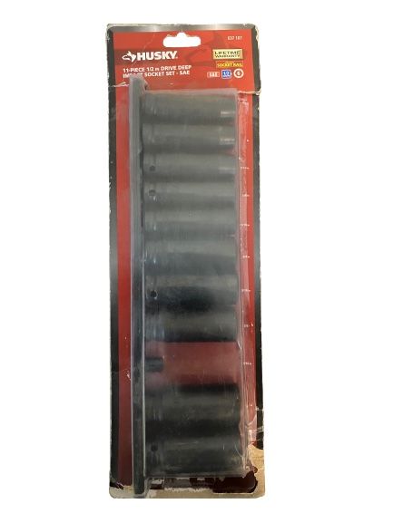HUSKY 1/2 in. Drive Deep SAE Impact Socket Set (10-Piece)- SKU-637-107