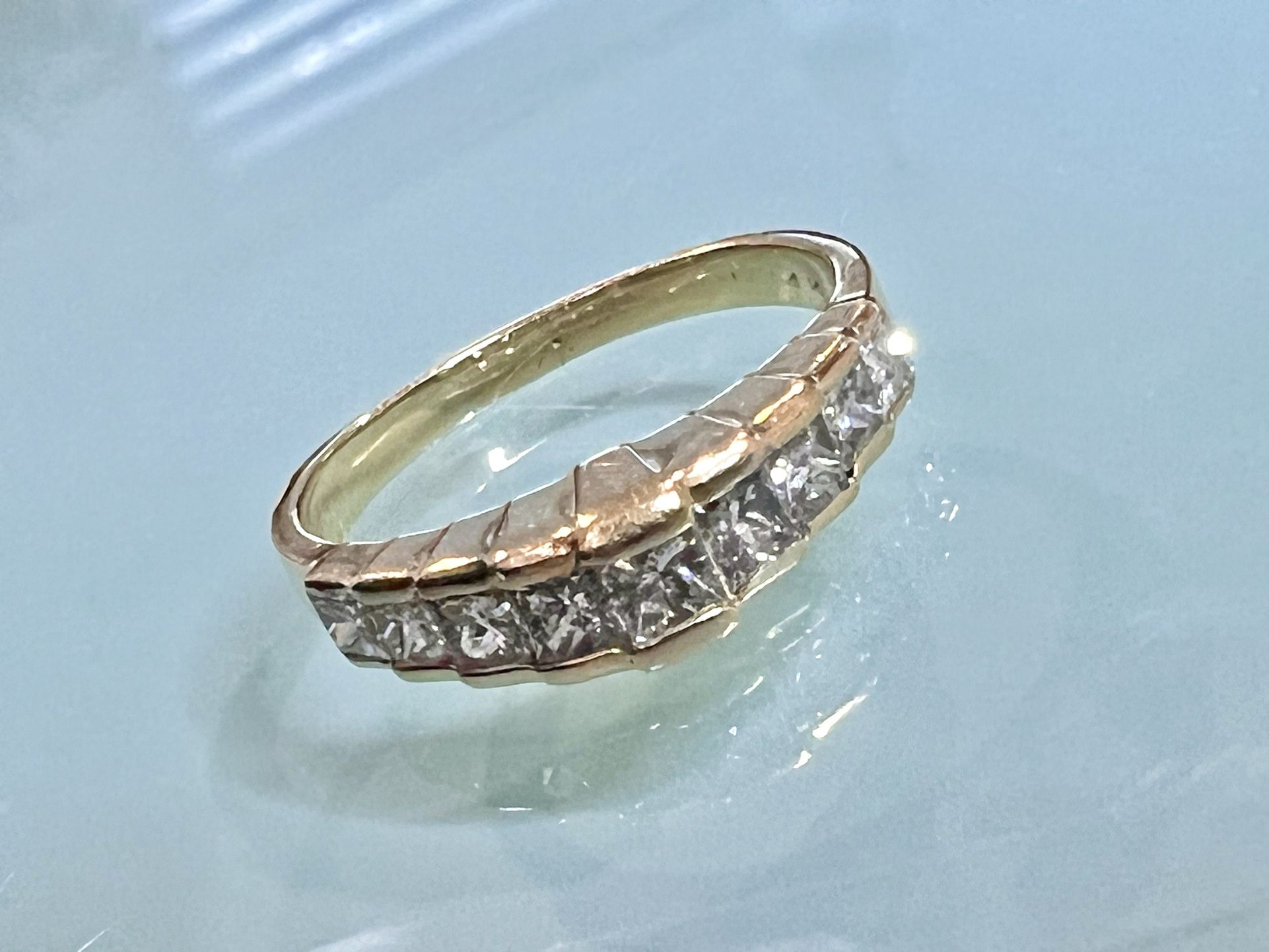 💎 Beautiful 14k Yellow Gold Ladies, 1.00ct Princess Diamond Ring