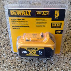 New Dewalt 20V 5ah Battery