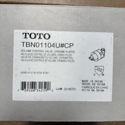 Toto Volume Control Vale Rough In