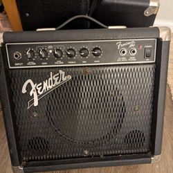 Amps, Electric Guitars, Footstool 