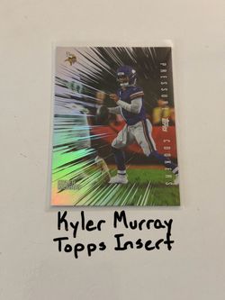 Kyler Murray Minnesota Vikings QB Topps Short Print Insert Card.