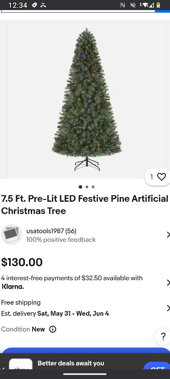 7.5 Festive Pine LED Pre lit Tree,All Products : American Fashion Style Bags On Sale