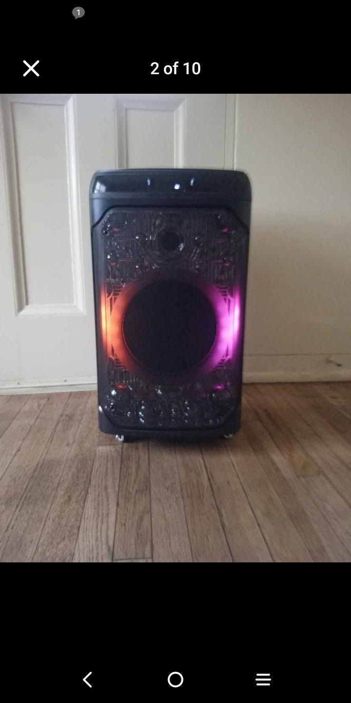 12" Inch IQ Sound Wireless Bluetooth Speaker Gets You Tube Music And More