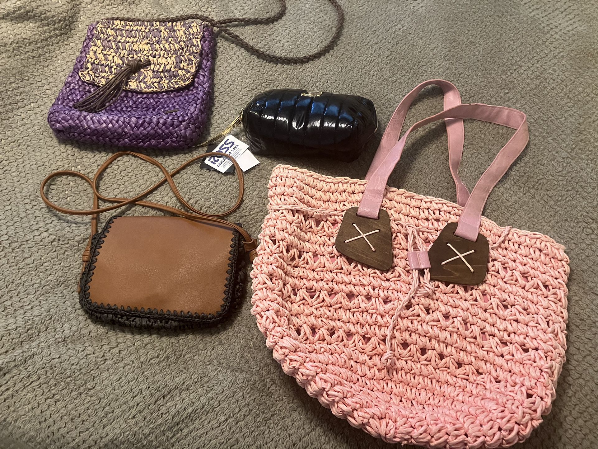 Variety of handbags/purses