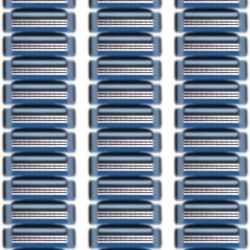 Artgol 36 Blades Replacement Parts for GL-Mach 3 Style Razors (Blue), Wet Razors Men's Blades Value Packs