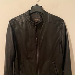 Tasso Elba Leather Jacket Size Large Men (No Tags)