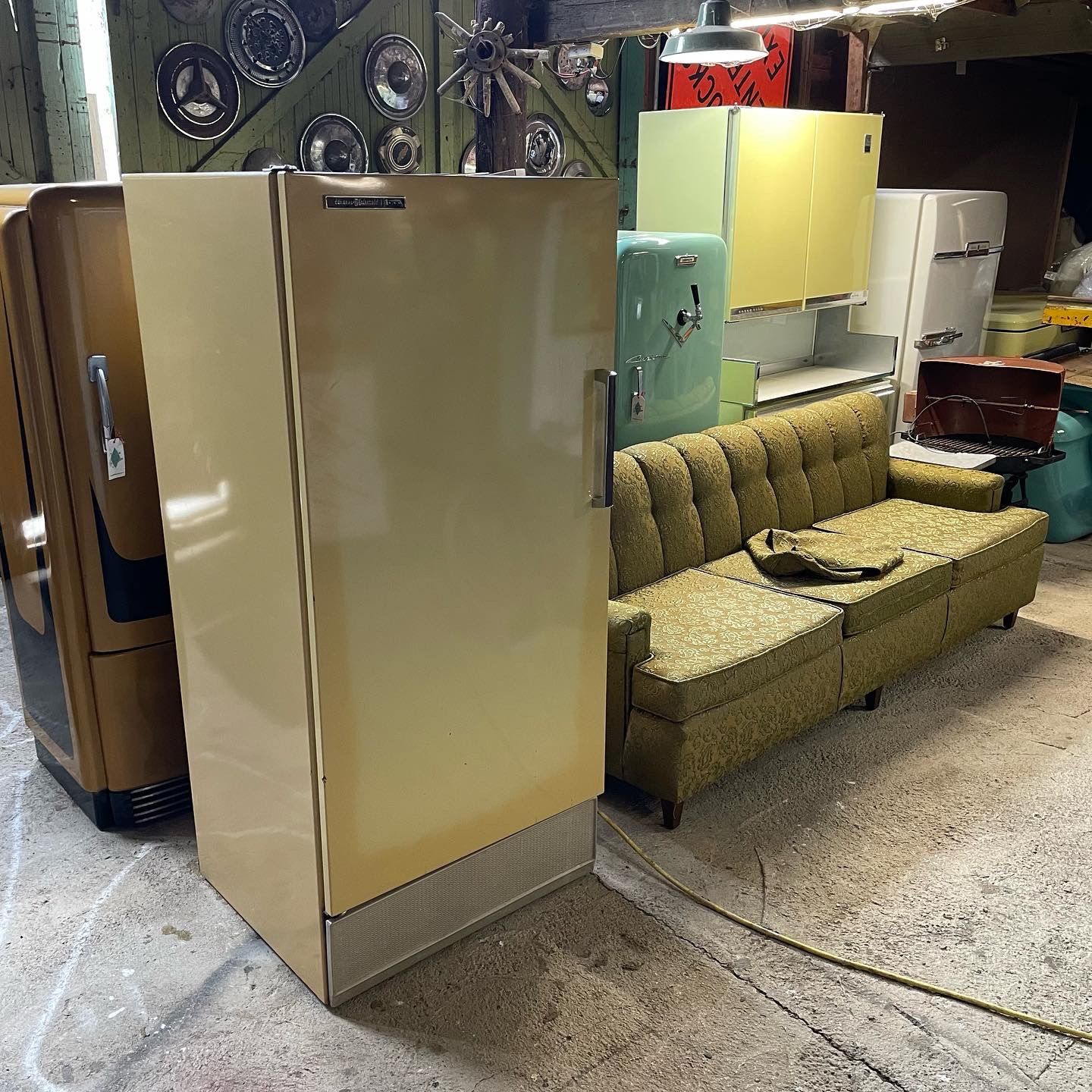 Vintage Refrigerator 1960s Midcentury Antique 1970s for Sale in