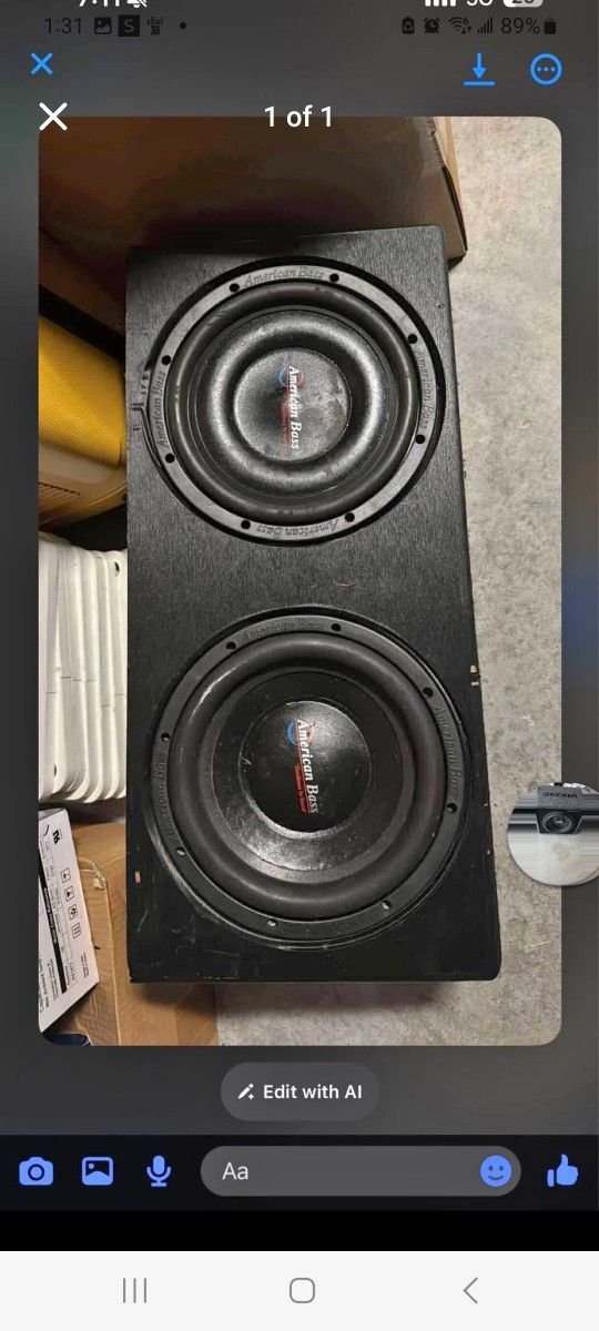 Subwoover ,Alpine R,Rockford AMP .