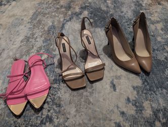 Only worn once! Great quality designer women's heels and flats. 