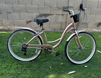New, Ladies 26”Rose Gold, Bayside Cruiser  Bicycle