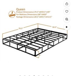Box Spring Queen Size , Metal