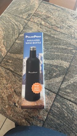 Insulated wine bottle