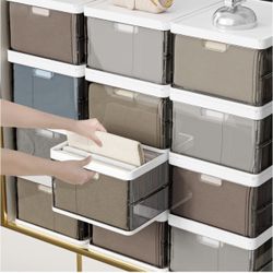 4 Pack Storage Bins with Lid