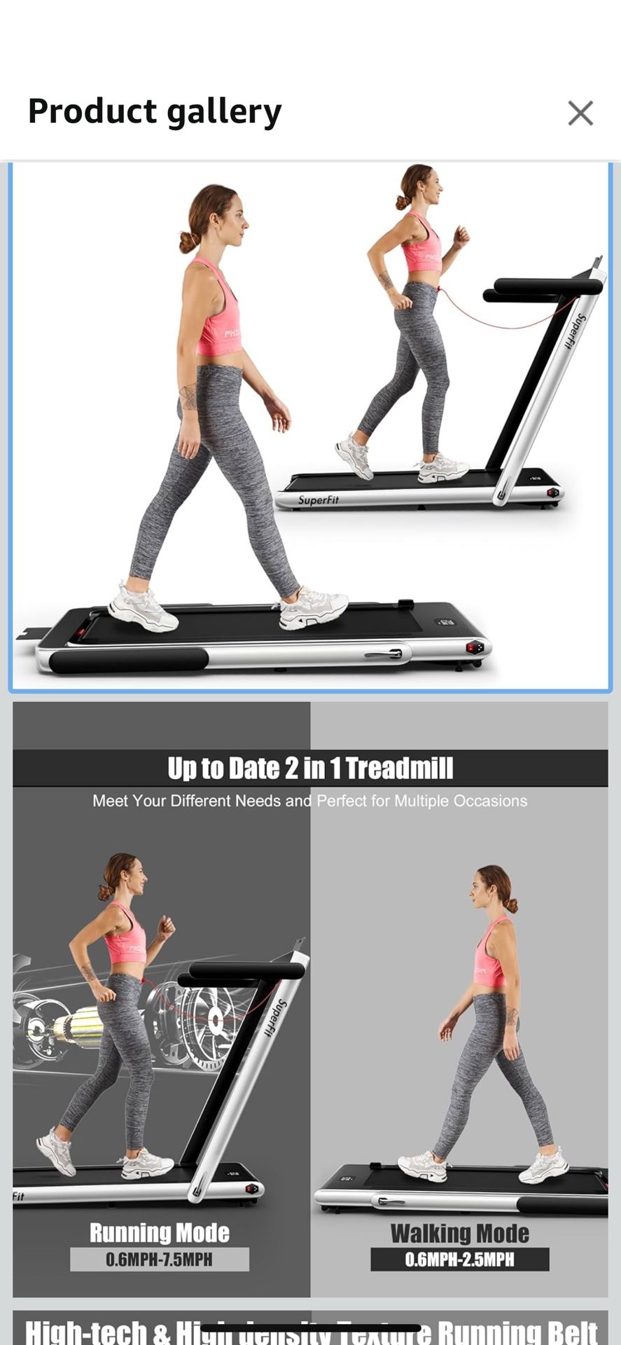 Super Fit Walking Pad And Treadmill 