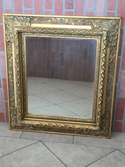 Gold leaf mirror