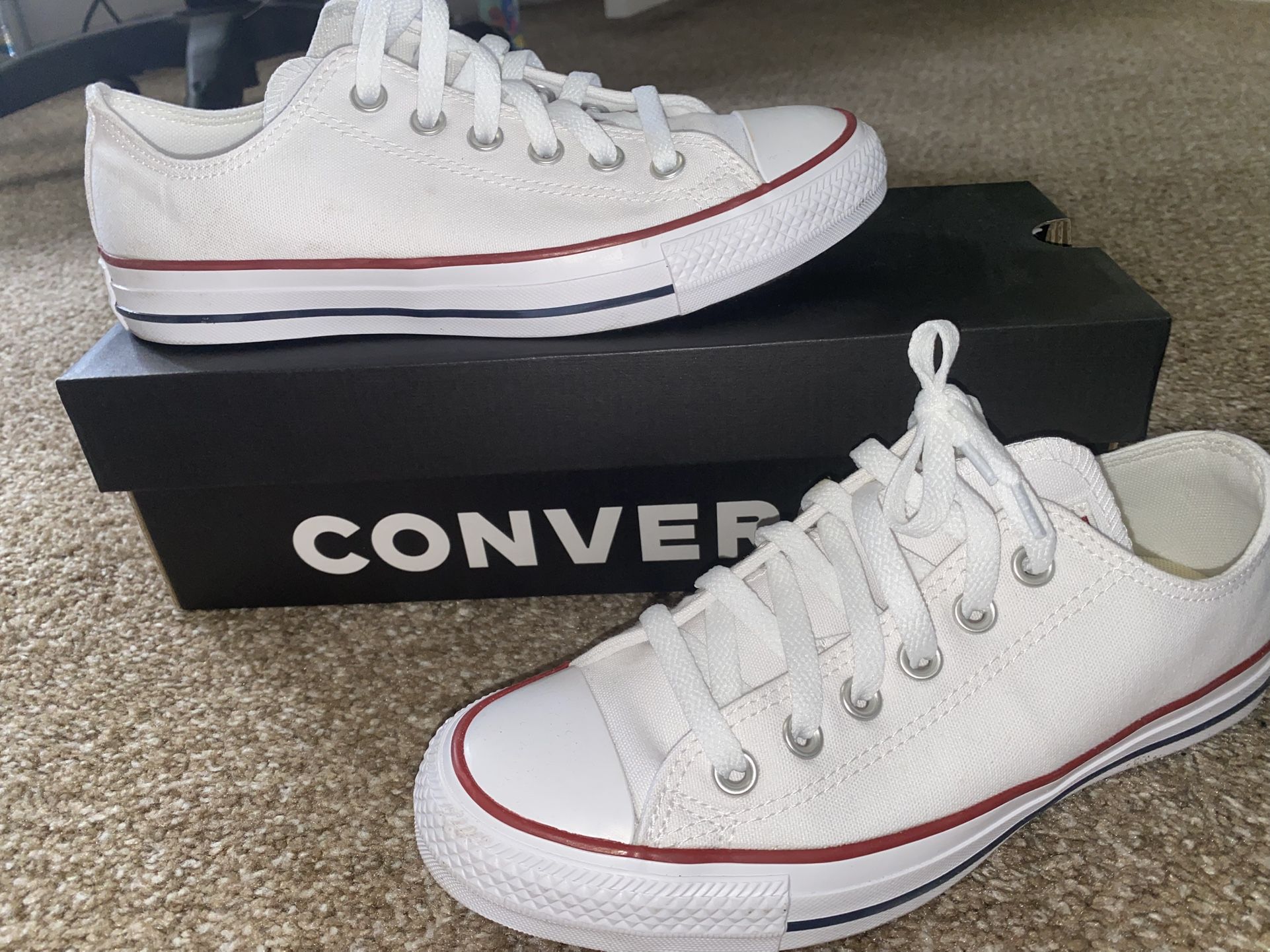 WHITE CONVERSE ALLSTAR CHUCK TAYLOR SNEAKERS SHOES Unisex 8