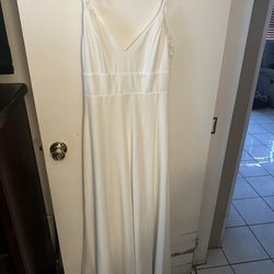 White long dress