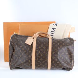 Louis Vuitton Monogram Keepall Bandouliere 55 Travel Bag - Very Good (FPP012837)