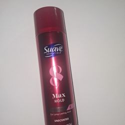 Suave Max Hold Hairspray. 